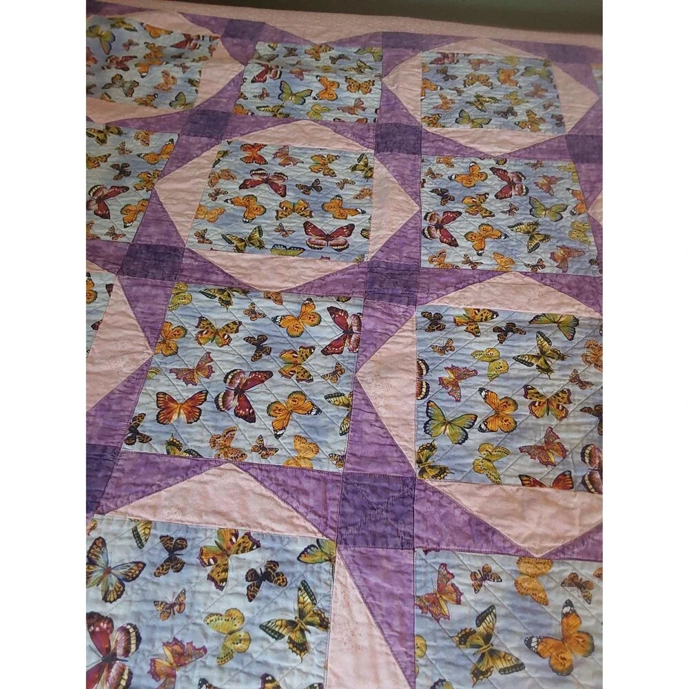 Handcrafted Butterfly Coverlet